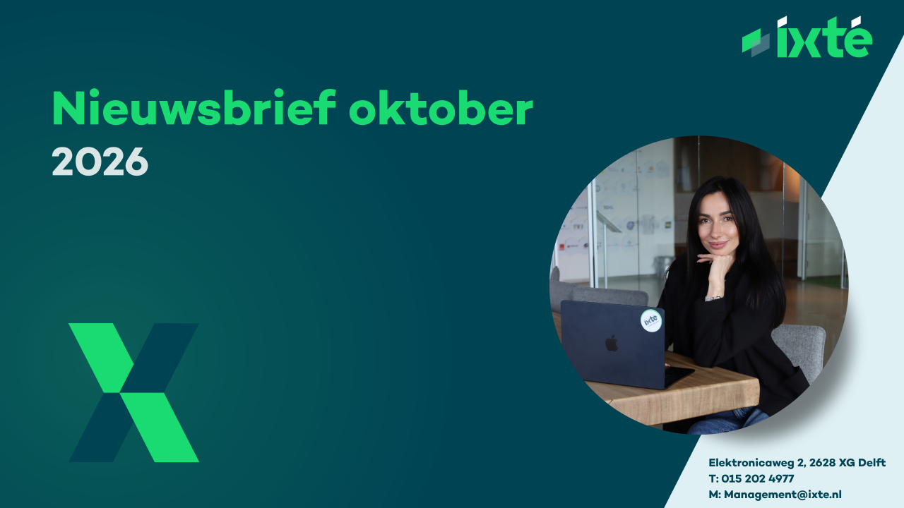 Nieuwsbrief oktober 2026 van IXTE