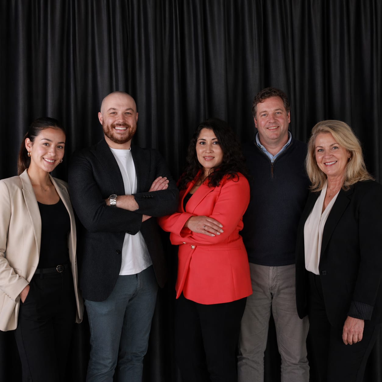 Groepsfoto van het team van IXTE